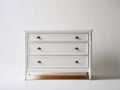 Cassettiera in legno bianco 110x45x85 cm per camera da letto - stile classico moderno