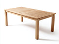 Tavolo da giardino rettangolare in legno 180x90x75 cm - naturale - adatto per esterno - design classico con piano a doghe