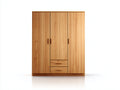 Armadio in legno effetto rovere naturale 125x55x190 cm per camera da letto - stile moderno