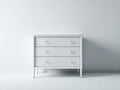Cassettiera in legno bianco 95x42x82 cm per camera da letto - stile classico moderno